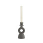 bougeoir deco gres poterie gris fonce madam stoltz