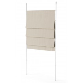 separateur de piece store sans percer tissu beige umbra anywhere