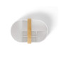 panier cosmetique rangement compartiments plastique blanc umbra