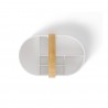 panier cosmetique rangement compartiments plastique blanc umbra