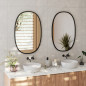 Grand miroir mural caoutchouc Umbra Hub