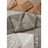 madam stoltz petit tapis tufte poil long blanc ecru