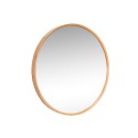 hubsch grand miroir mural rond bois clair