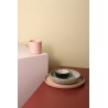 assiette creuse rustique vert gris porcelaine hk living