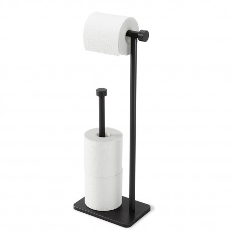 derouleur papier toilette sur pied noir reserve design umbra cappa