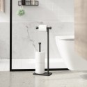 derouleur papier toilette sur pied noir reserve design umbra cappa