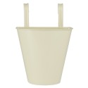 pot de fleur a suspendre metal beige creme ib laursen
