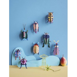 petit scarabee en carton decoration murale studio roof mimela