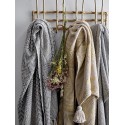 plaid coton recycle gris blanc franges bloomingville sefanit