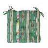 coussin de chaise vert ikat motif tisse madam stoltz