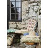 coussin de chaise vert ikat motif tisse madam stoltz