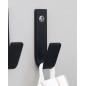 pateres murales metal noir industriel house doctor bath set 3