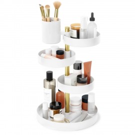 etagere rangement cosmetique maquillage salle de bains umbra pirouette