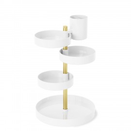 etagere rangement cosmetique maquillage salle de bains umbra pirouette