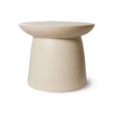 table basse ronde ceramique gres beige hk living