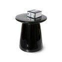 table basse bout de canape gres ceramique noire brillant hk living