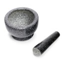 Mortier pilon granit gris anthracite zeller