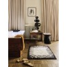 petit tapis hk living design noir blanc monochrome
