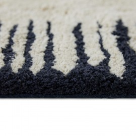 petit tapis hk living design noir blanc monochrome
