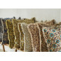 madam stoltz coussin boho vert imprime feluri vegetal