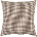 housse de coussin petits carreaux coton marron ib laursen 50 x 50