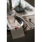 assiette plate noire irreguliere gres rustique ib laursen