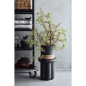 house doctor phant table d appoint design ronde bois de manguier noir
