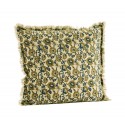 housse de coussin fleuri coton vert bleu canard madam stoltz