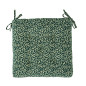 coussin de chaise imprime coton vert madam stoltz