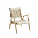 fauteuil lounge bois manguier jute tisse coton madam stoltz