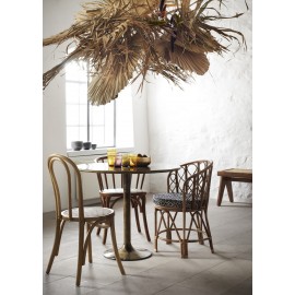 Chaise rétro vintage bois bambou Madam Stoltz