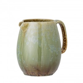 petite carafe gres vert rustique bloomingville dahlia