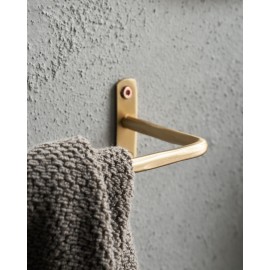 porte serviette mural barre acier dore laiton house doctor welo