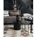 table basse ronde design metal noir laque house doctor nivo