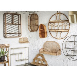 Etagère déco bambou rotin Madam Stoltz