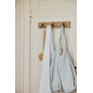 Rustikale Wandgarderobe aus Holz und Metall von IB Laursen