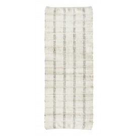 tapis a carreaux long couloir jute ecru madam stoltz