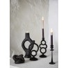 bougeoir noir metal style ancien rustique aluminium madam stoltz