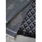 plaid chic noir motif graphique coton recycle madam stoltz