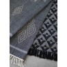 plaid chic noir motif graphique coton recycle madam stoltz