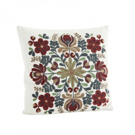 housse de coussin motif floral folklorique velours madam stoltz