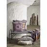 coussin brode fleurs folklore velours gris madam stoltz