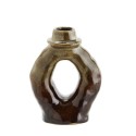 vase gres artisanal brun marron madam stoltz