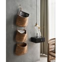 3 paniers rangement suspendu mural jute house doctor rarmla