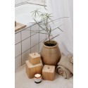 set de 3 boites rangement deco salle de bains bois bambou ib laursen