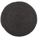 set de table noir jute naturel rond ib laursen