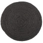 set de table noir jute naturel rond ib laursen