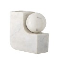 sculpture design marbre blanc bougeoir bloomingville abbelin