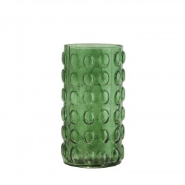 Vase verre droit bulles Madam Stoltz