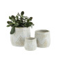 pot de fleur motif decoratif blanc gres madam stoltz set de 3 pot de fleur motif decoratif blanc gres madam stoltz set de 3